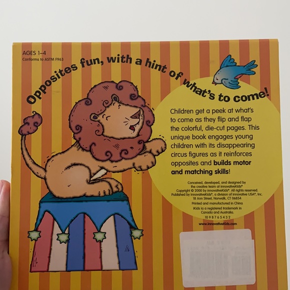 “Circus Opposites” flap book - Picture 3 of 5